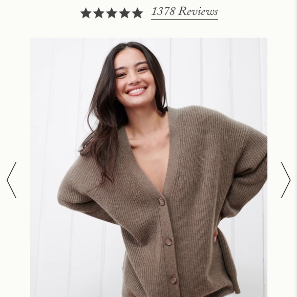 Jenni Kayne Cashmere Cocoon Cardigan, Large - Picture 5 of 5